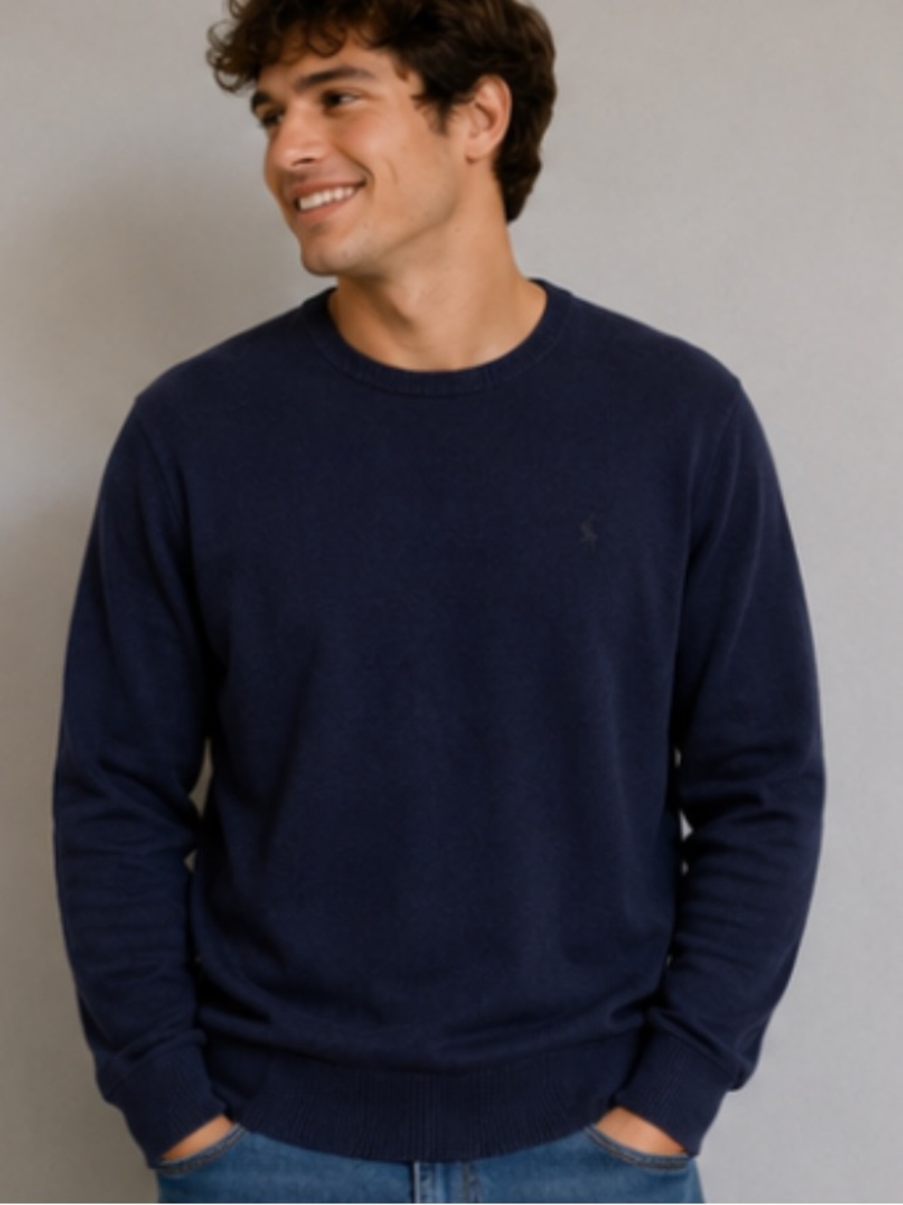 Cherokee sweater navy blue large
